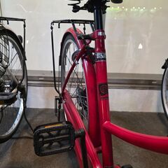 J2193　【リユースのサカイ柏店】　EIRIN　シティサイクル　レッド　26インチ　　ダイナモライト　簡易クリーニング済　 中古自転車 　流山市 中古自転車 松戸市 中古自転車 我孫子市 中古自転車 船橋市 中古自転車 守谷市 中古自転車 取手市 中古自転車　★店頭にて試乗可★ の画像