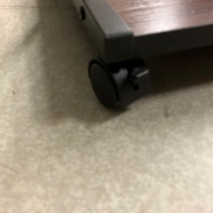 12/25まで店頭商品一部を除き半額クリスマスSALE!!開催中 早い者勝ち サ2512-037 キッチンサイドワゴン ダークブラウン キズ汚れ有りの画像