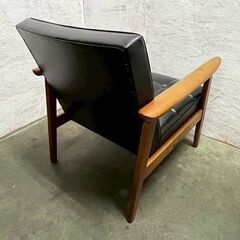 【カリモク】 60 K チェア W36170BW 1人掛け ソファ 椅子 ブラック 1シーター シングル ブランド家具 ① A0977の画像