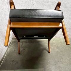 【カリモク】 60 K チェア W36170BW 1人掛け ソファ 椅子 ブラック 1シーター シングル ブランド家具 ① A0977の画像