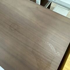 ★リユースのサカイ高崎店★TJ13558  デスク　椅子付き 茶 H72×D40×W80 クリーニング済みの画像