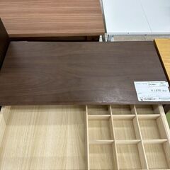 ★リユースのサカイ高崎店★TJ13558  デスク　椅子付き 茶 H72×D40×W80 クリーニング済みの画像