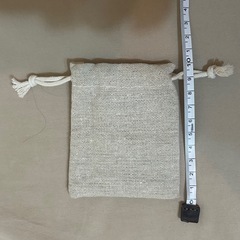 巾着袋 麻 ポーチの画像