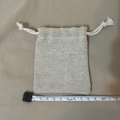 巾着袋 麻 ポーチの画像