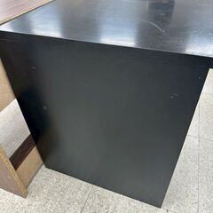 ★リユースのサカイ高崎店★TJ13559  デスク　 黒 H70.5×D59×W89.5 クリーニング済みの画像