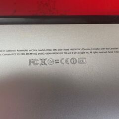 Apple MacBook Air 2012年 A1466の画像