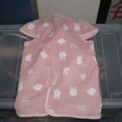 西松屋　ベビースリーパー　ウサギ　ふわふわ　サイズ不明　50～70？の画像