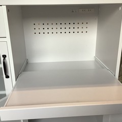 【リサイクルサービス八光】幅90cm　キッチンカウンター ユリアンⅡ WHの画像