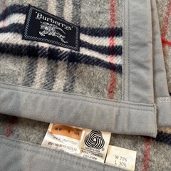 バーバリー 毛布 ウール100% シングル の画像
