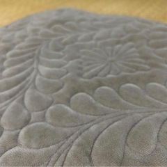 美品☆ベルベット調 ロングラグ 2点セットの画像