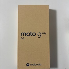 MOTOROLA／moto g 64y 5G／バニラクリームの画像