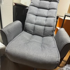 椅子 チェア リクライニングチェア 一人用 回転チェア 肘付き ダイニングチェア ダイニング リクライニング 回転 座椅子 ハイバック 回転椅子 折りたたみ コンパクト アイリスオーヤマの画像