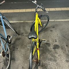 【リサイクルショップどりーむ荒田店】No.597 クロスバイク　28インチ　ギア切替無し（固定4速）サドル上下不可の画像