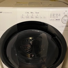 【価格交渉可能！】シャープ ドラム式 洗濯乾燥機 ES-S7G-WL ヒーターセンサー乾燥の画像