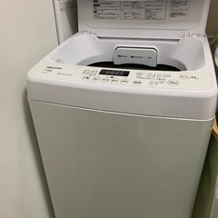 洗濯機　Hicense HW-G75A wave wash 7.5kgの画像