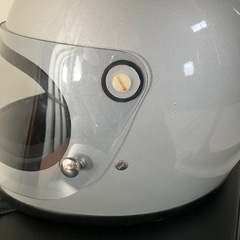 HA ヒロタケアライ ビンテージヘルメット 族ヘル 当時物 アライ　シルバー　　旧車　昭和レトロの画像