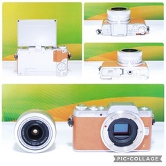 シャッター数新品級✨Wi-Fi搭載✨LUMIX DMC-GF7 レンズキット ミラーレス一眼 自撮り 初カメラに！の画像