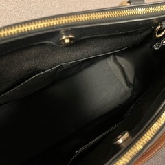 COACH エンボス 黒 ハンドバッグ ショルダーバッグの画像