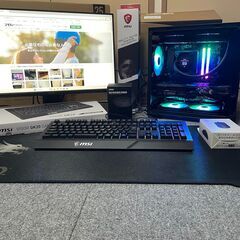  Ryzen7 RTX3060Ti メモリ32GB SSD2TB搭載ゲーミングPC＋24型180Hzモニターフルセット　おまけ付きの画像