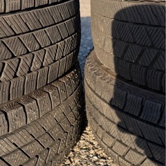 ダイハツ　コペン純正アルミ　スタッドレスタイヤセット　バリ溝の画像