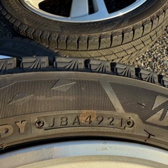 ダイハツ　コペン純正アルミ　スタッドレスタイヤセット　バリ溝の画像