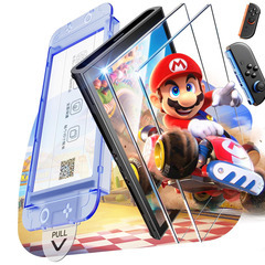 ベストセラー【新品未使用】Switch 2 保護フィルム 10H硬度 ARガラス 2枚セット ガイド枠付き 気泡ゼロ 全面保護 高透過率 指紋防止 スイッチ2用 ガラスフィルムの画像