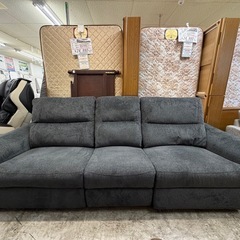 【愛品館 江戸川店 】3Pワイドファブリック電動リクライニングソファ ＮITORI（ニトリ）の画像