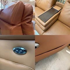 【愛品館 江戸川店 】2Pワイド本革電動リクライニングソファ GTO（ジーティーオー）の画像
