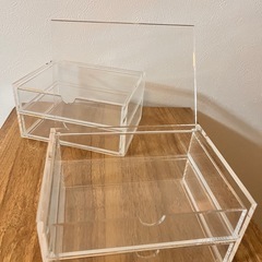 無印　アクリルケース×2の画像