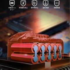 チェーンソー 充電式 電動 大容量バッテリー2個搭載 小型チェーンソー 21Vの画像