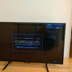 シャープ　液晶テレビ42型とテレビ台の画像