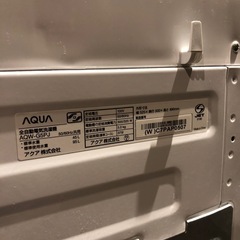 【美品✨】AQUA 5.0kg 洗濯機　AQW-G5PJ 2023年製の画像