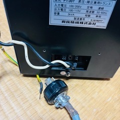 育良精機/イクラ ポータブルトランス PT-30T の画像