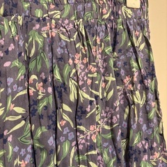 NINE9紫花柄ロングスカートの画像