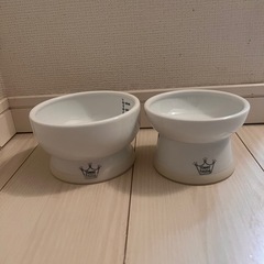 猫壱　フード/ウォーターボウル　2個セットの画像
