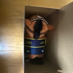 動く競馬のぬいぐるみの画像