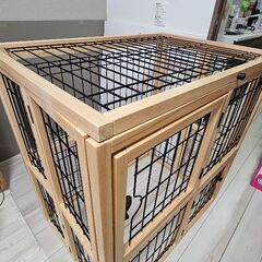 折りたたみ式ペットケージ 2段の画像