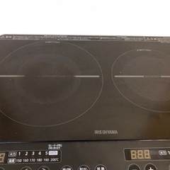 ２口IHコンロ　脚付き　19000円→8000円 2023年製の画像