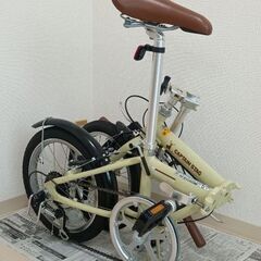 中古の折りたたみ自転車の画像