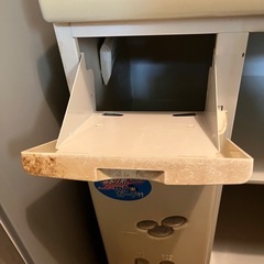 米びつ付きレンジ台　炊飯器ラック　キャスター付き収納棚の画像