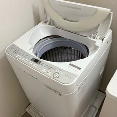 洗濯機 2020年製 SHARP ESGE7D-W 7kg の画像