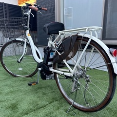 YAMAHA 電動アシスト自転車 26インチ 3段変速 電動自転車 PAS ナチュラ　PA26NXLDX　ファンクションメーター　トリプルセンサー　自転車　ヘルメット　取説付き　宮崎の画像