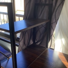 収納棚付きデスク　スツールセットで　学習机　パソコンデスク　椅子セット　の画像