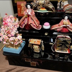 【12月10日頃まで】雛人形 三段飾り 伝統工芸・お雛様一式（10万円以上品）の画像