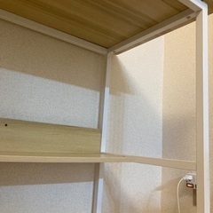 パソコンデスク ナチュラル 高さ74cmの画像