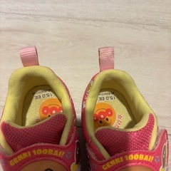 アンパンマンの子供靴　
ピンク　15cm 2Eの画像