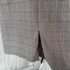 lutique グレンチェック ダブルブレスト　ノースリーブベスト　ジレの画像