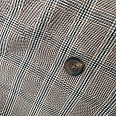 lutique グレンチェック ダブルブレスト　ノースリーブベスト　ジレの画像