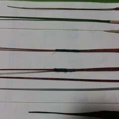 ●手作り、●ワカサギ竿１４本程、ケース付き、（竹、樹脂、薄鉄アルミ、等）使用品、画像参照、◎卒業しましたので譲ります、画像参照、★お手数をおかけしますプロフィール必読ですの画像