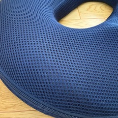 Leanking 円座クッション メッシュ生地 ネイビーブルーの画像